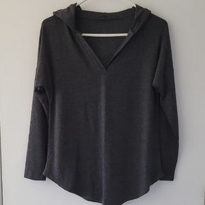 Women's Gray Hooded Top